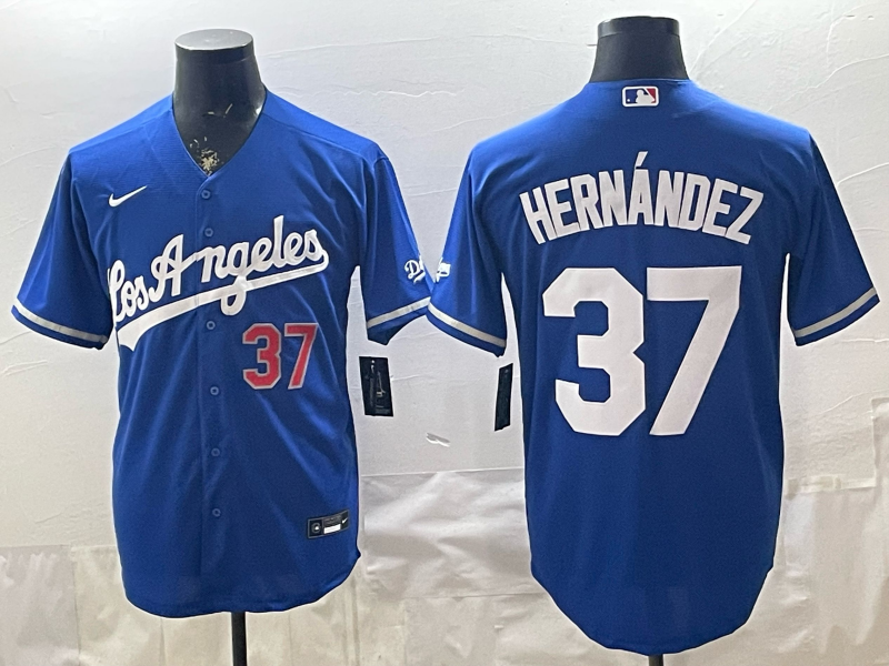 Men Los Angeles Dodgers #37 Hernandez blue Game 2026 Nike MLB Jersey 0408003->->MLB Jersey